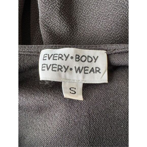 Every Body Every Wear Black Pink Floral Ruffle Dress Size Small - Picture 7 of 8